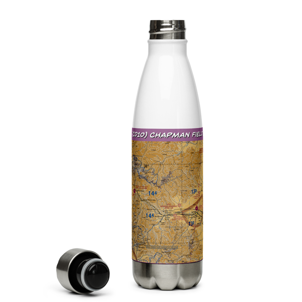 Chapman Field (CD10) VFR Sectional Water Bottle 