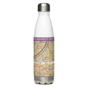 Schantz Airstrip (CD15) VFR Sectional Water Bottle