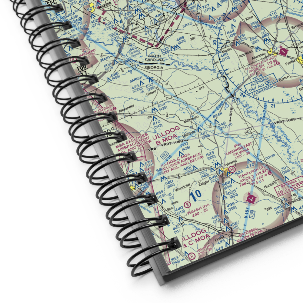 Barnwell Regional Airport (BNL) VFR Sectional Notebook 