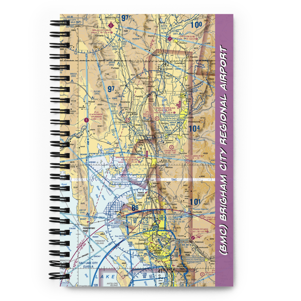 Brigham City Regional Airport (BMC) VFR Sectional Notebook 