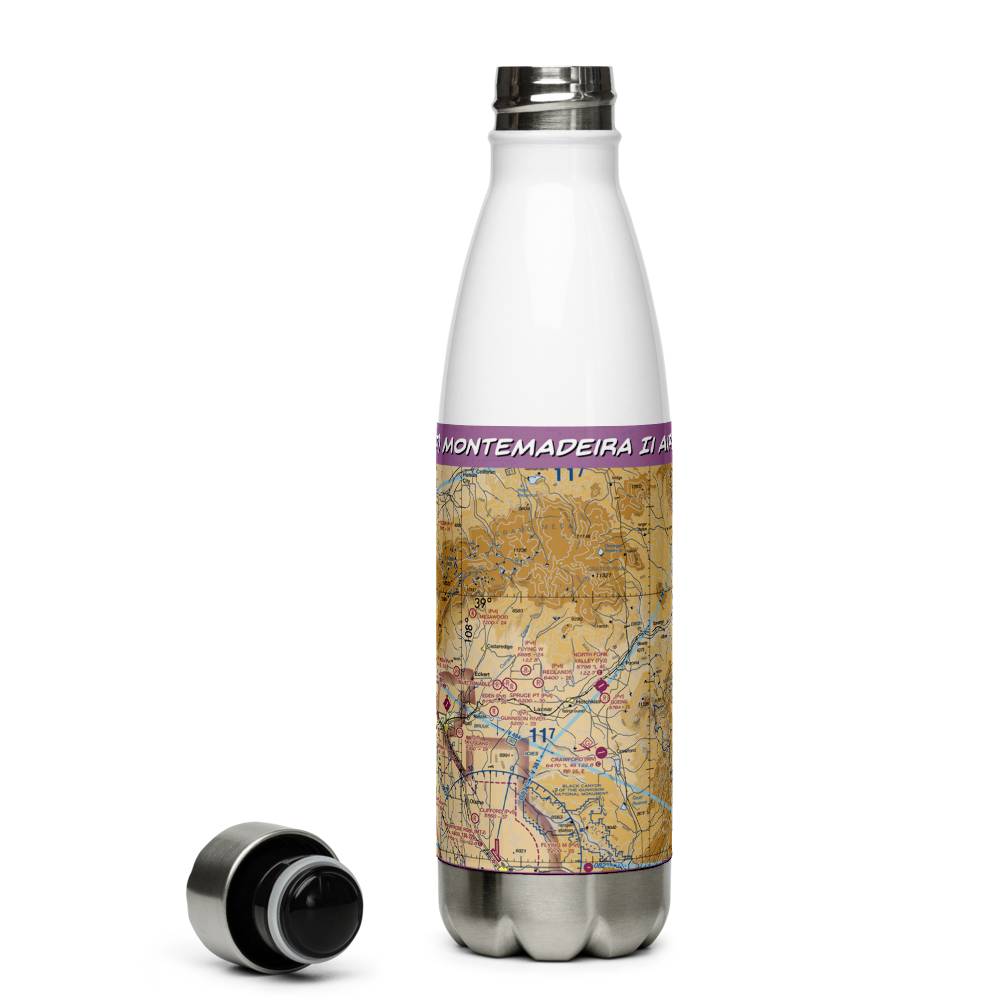Montemadeira Ii Airport (CD97) VFR Sectional Water Bottle 