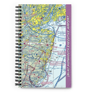 Monmouth Executive Airport (BLM) VFR Sectional Notebook