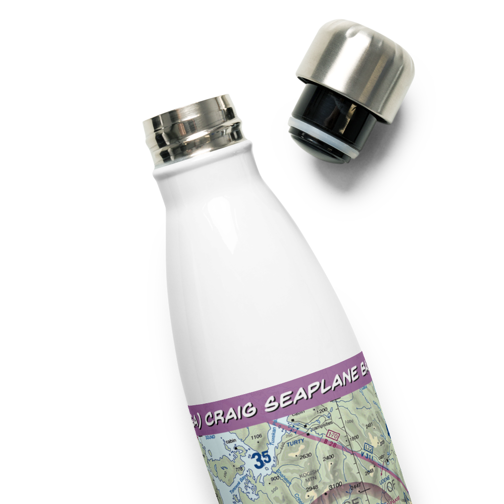 Craig Seaplane Base (CGA) VFR Sectional Water Bottle 