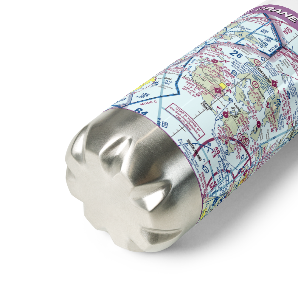 Crane Island Airstrip (CKR) VFR Sectional Water Bottle 