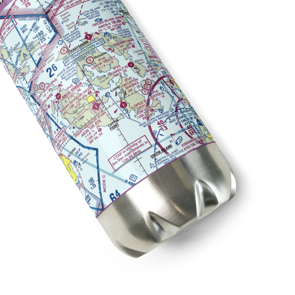 Crane Island Airstrip (CKR) VFR Sectional Water Bottle 