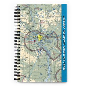 Bismarck Municipal Airport (BIS) VFR Sectional Notebook