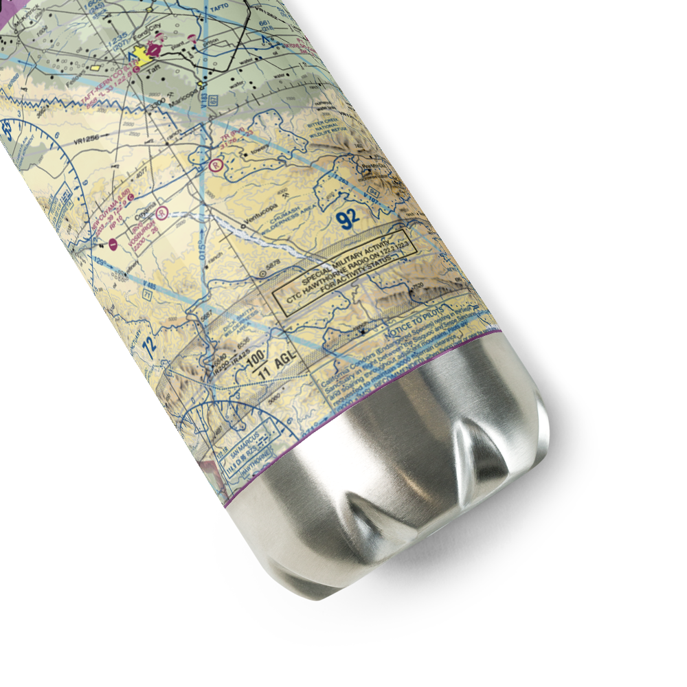7R Ranch Airport (CL25) VFR Sectional Water Bottle 