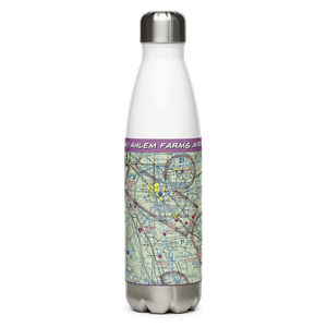Ahlem Farms Airport (CL84) VFR Sectional Water Bottle