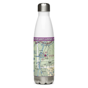 Clear Sky Lodge Airport (CLF) VFR Sectional Water Bottle