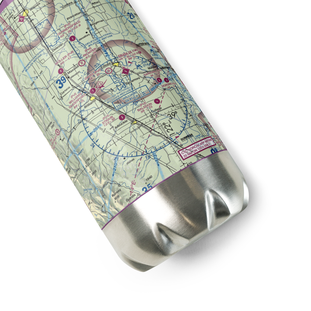 Williams Gliderport (CN12) VFR Sectional Water Bottle 