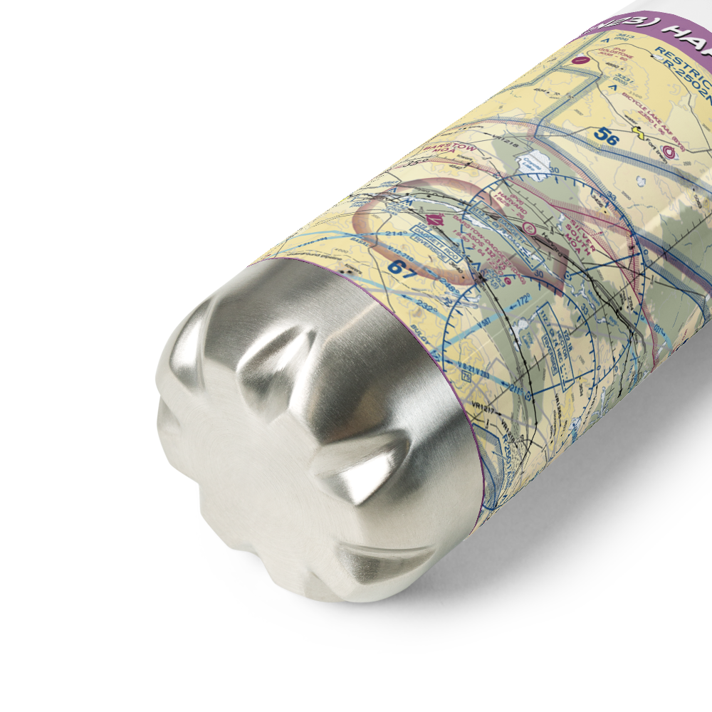 Harvard Airport (CN23) VFR Sectional Water Bottle 