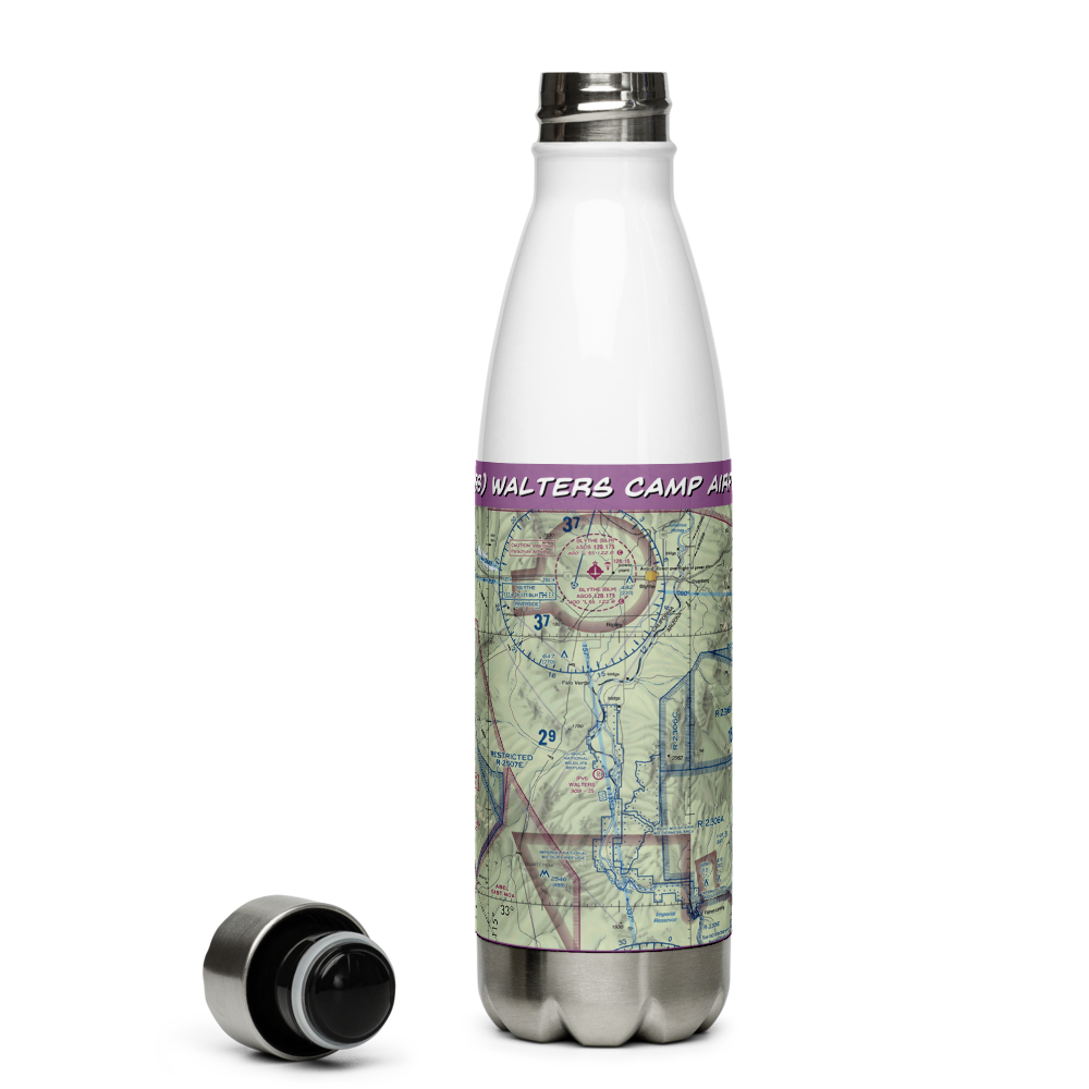 Walters Camp Airport (CN98) VFR Sectional Water Bottle 