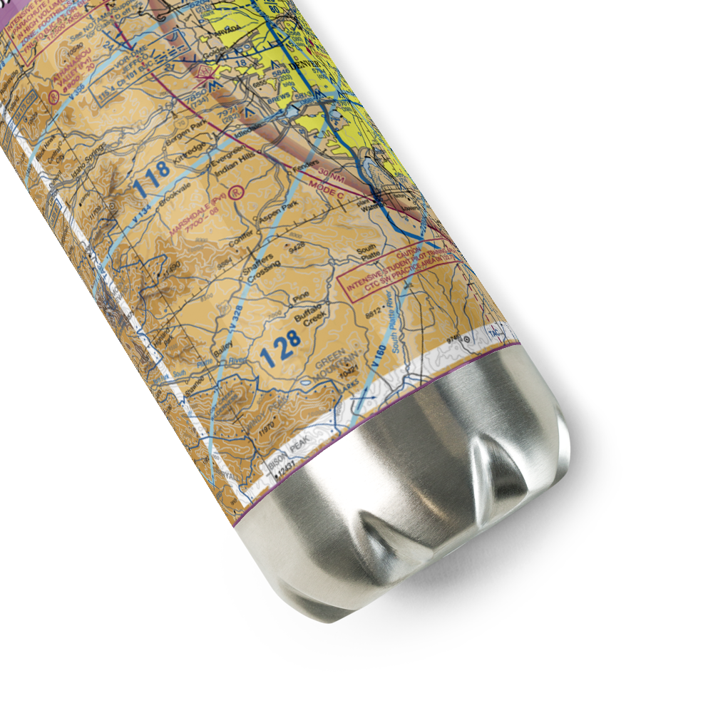Marshdale STOLport (CO52) VFR Sectional Water Bottle 