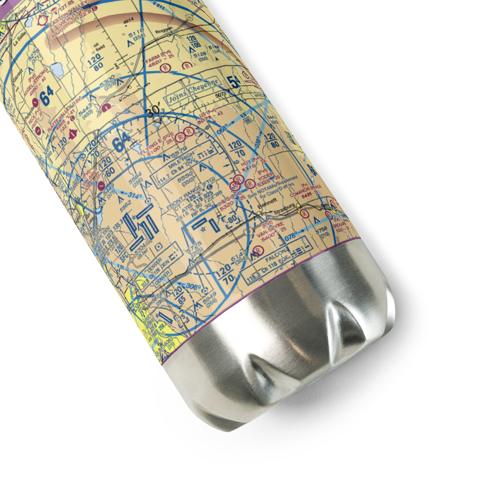 Jjs Airport (CO56) VFR Sectional Water Bottle 