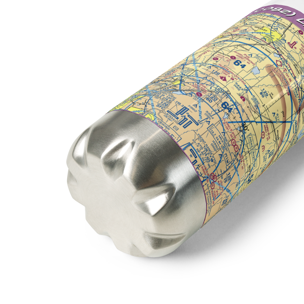 Land Airport (CO82) VFR Sectional Water Bottle 