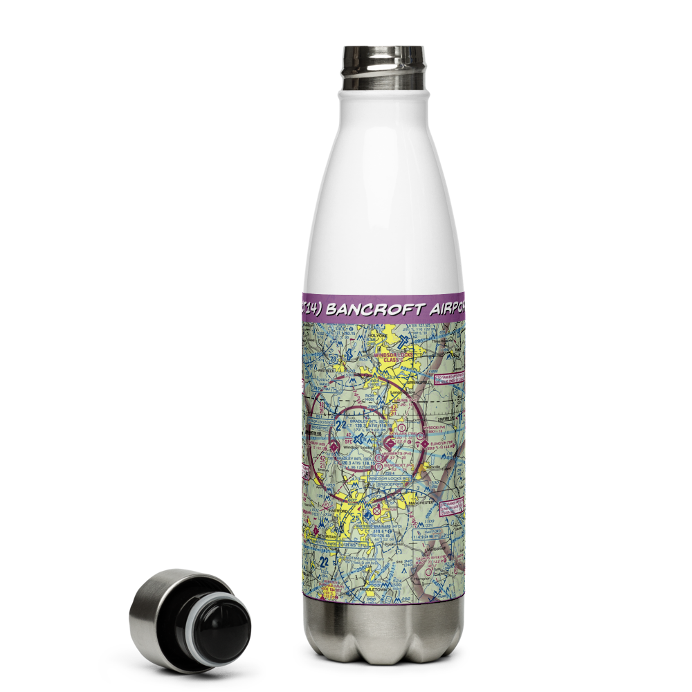 Bancroft Airport (CT14) VFR Sectional Water Bottle 