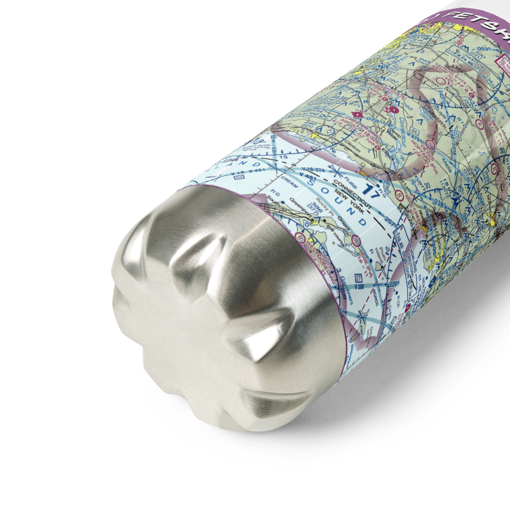 Fetske Seaplane Base (CT16) VFR Sectional Water Bottle 