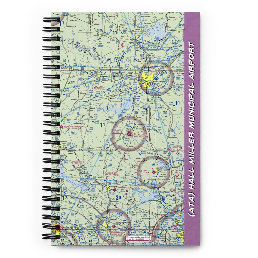 Hall Miller Municipal Airport (ATA) VFR Sectional Notebook 
