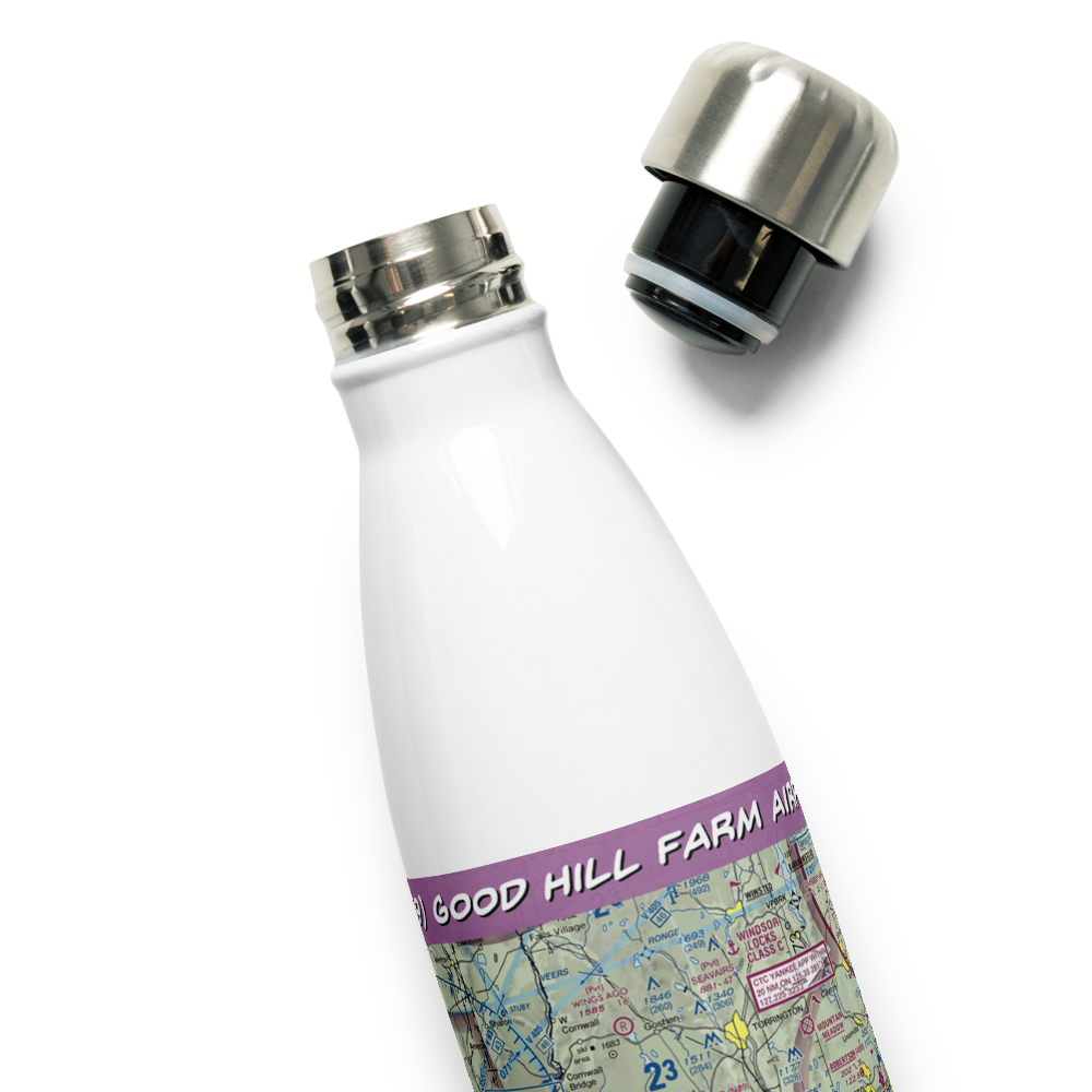 Good Hill Farm Airport (CT59) VFR Sectional Water Bottle 
