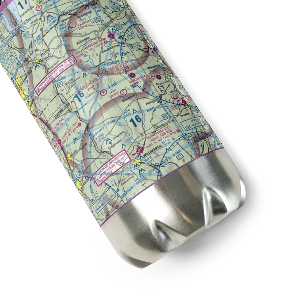 Westford Airstrip (CT74) VFR Sectional Water Bottle 