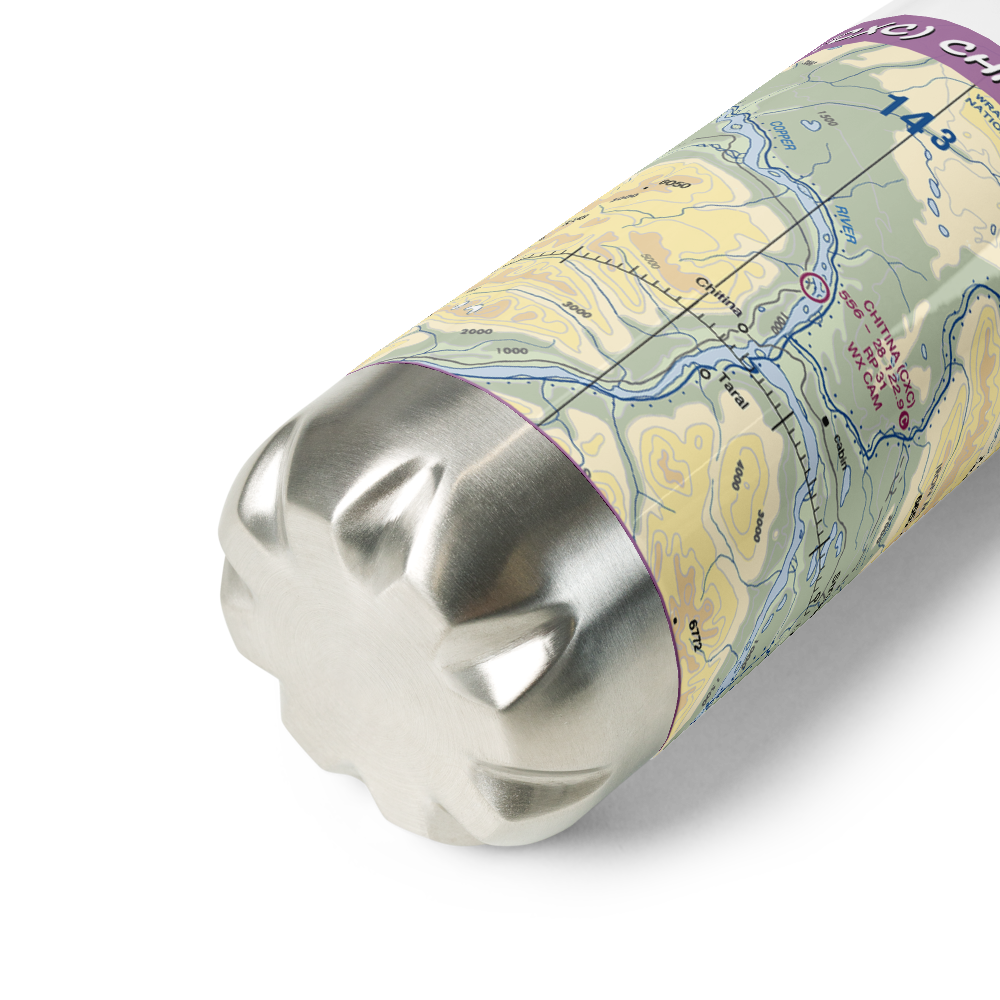 Chitina Airport (CXC) VFR Sectional Water Bottle 