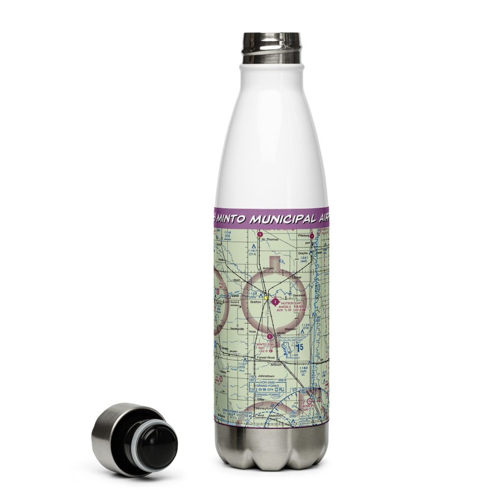 Minto Municipal Airport (D06) VFR Sectional Water Bottle 