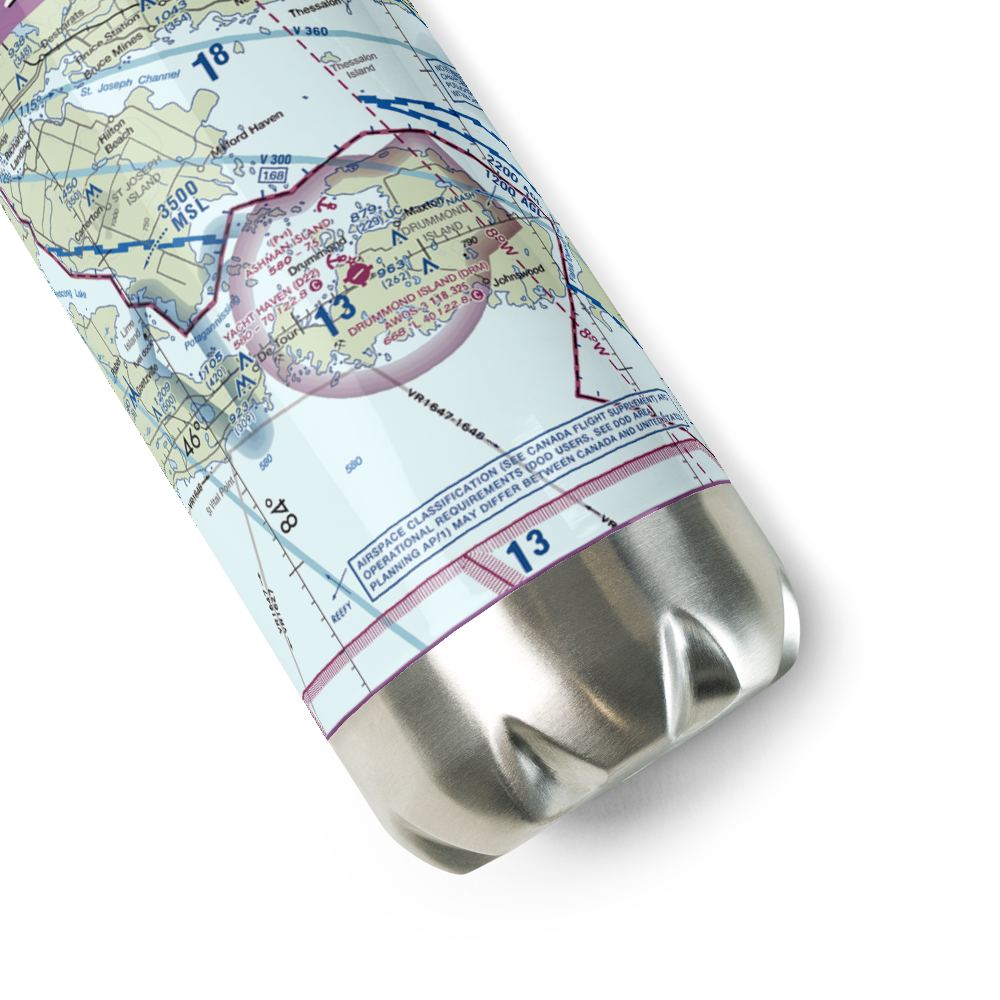 Drummond Island / Yacht Haven SPB (D22) VFR Sectional Water Bottle 
