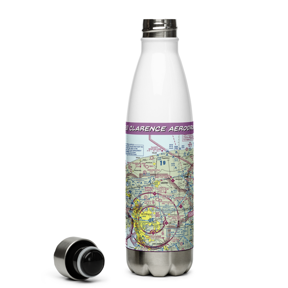 Clarence Aerodrome (D51) VFR Sectional Water Bottle 