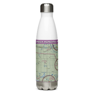 Corsica Municipal Airport (D65) VFR Sectional Water Bottle