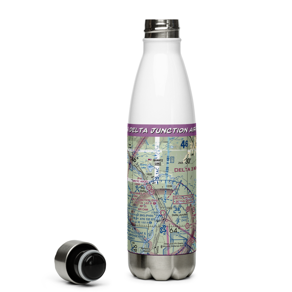 Delta Junction Airport (D66) VFR Sectional Water Bottle 