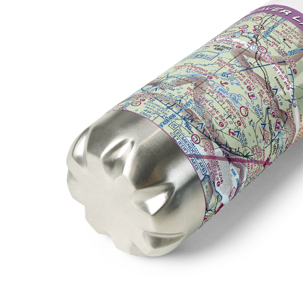 Beaver Lake Seaplane Base (D71) VFR Sectional Water Bottle 