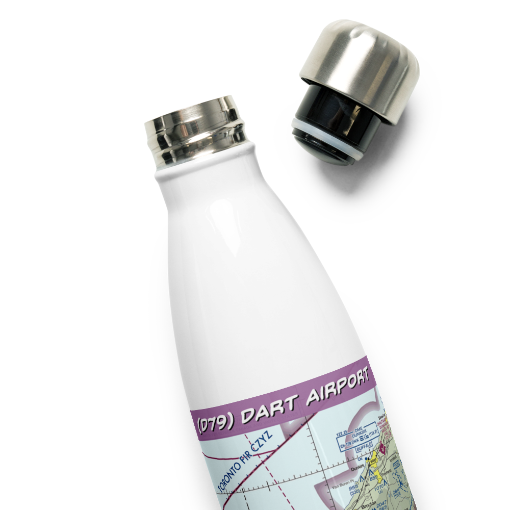 Dart Airport (D79) VFR Sectional Water Bottle 