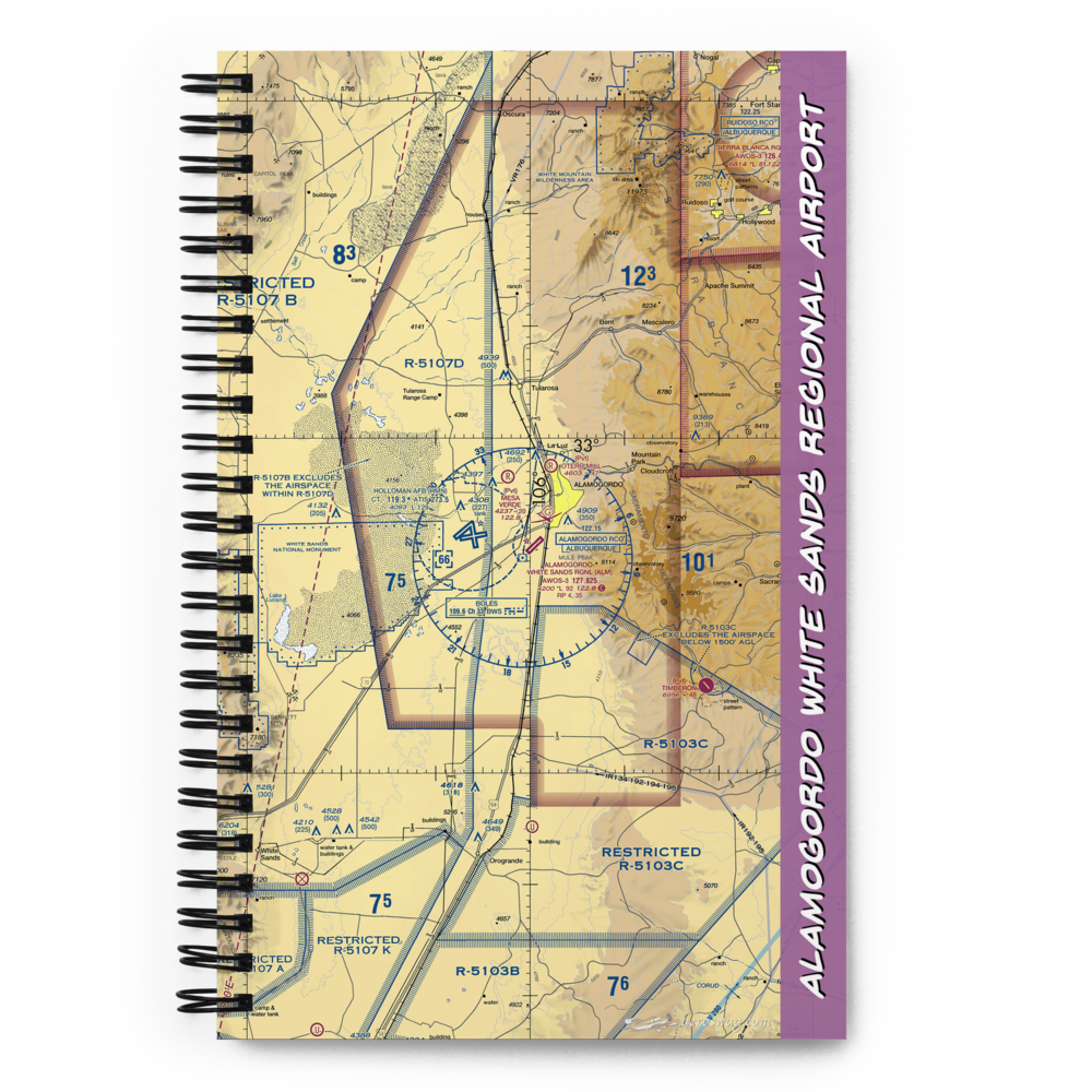Alamogordo White Sands Regional Airport (ALM) VFR Sectional Notebook 
