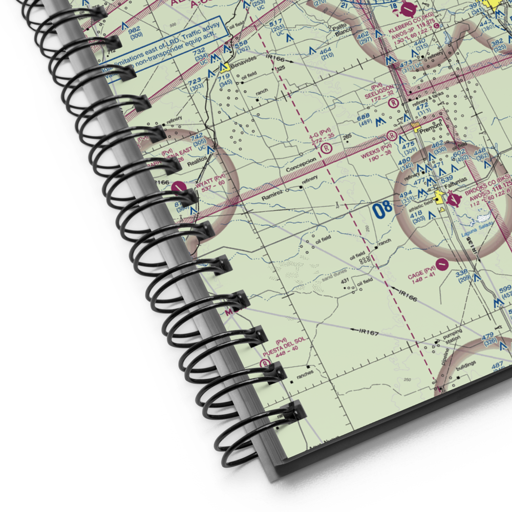 Alice International Airport (ALI) VFR Sectional Notebook 