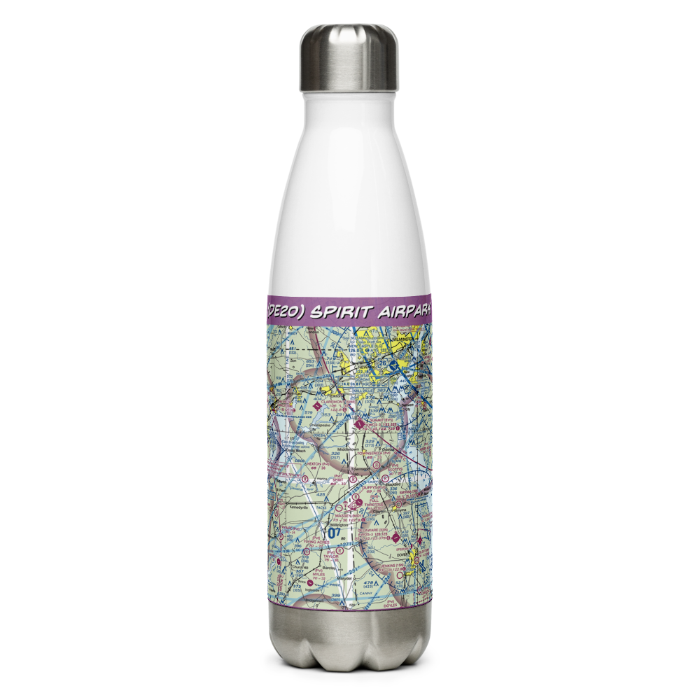 Spirit Airpark (DE20) VFR Sectional Water Bottle 