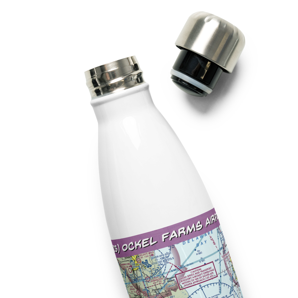 Ockel Farms Airport (DE23) VFR Sectional Water Bottle 