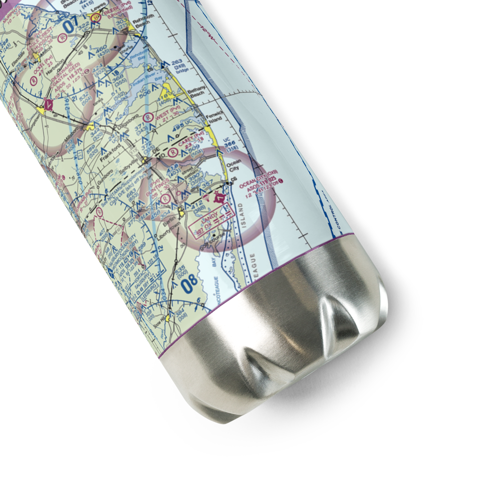 Warrington Field (DE27) VFR Sectional Water Bottle 