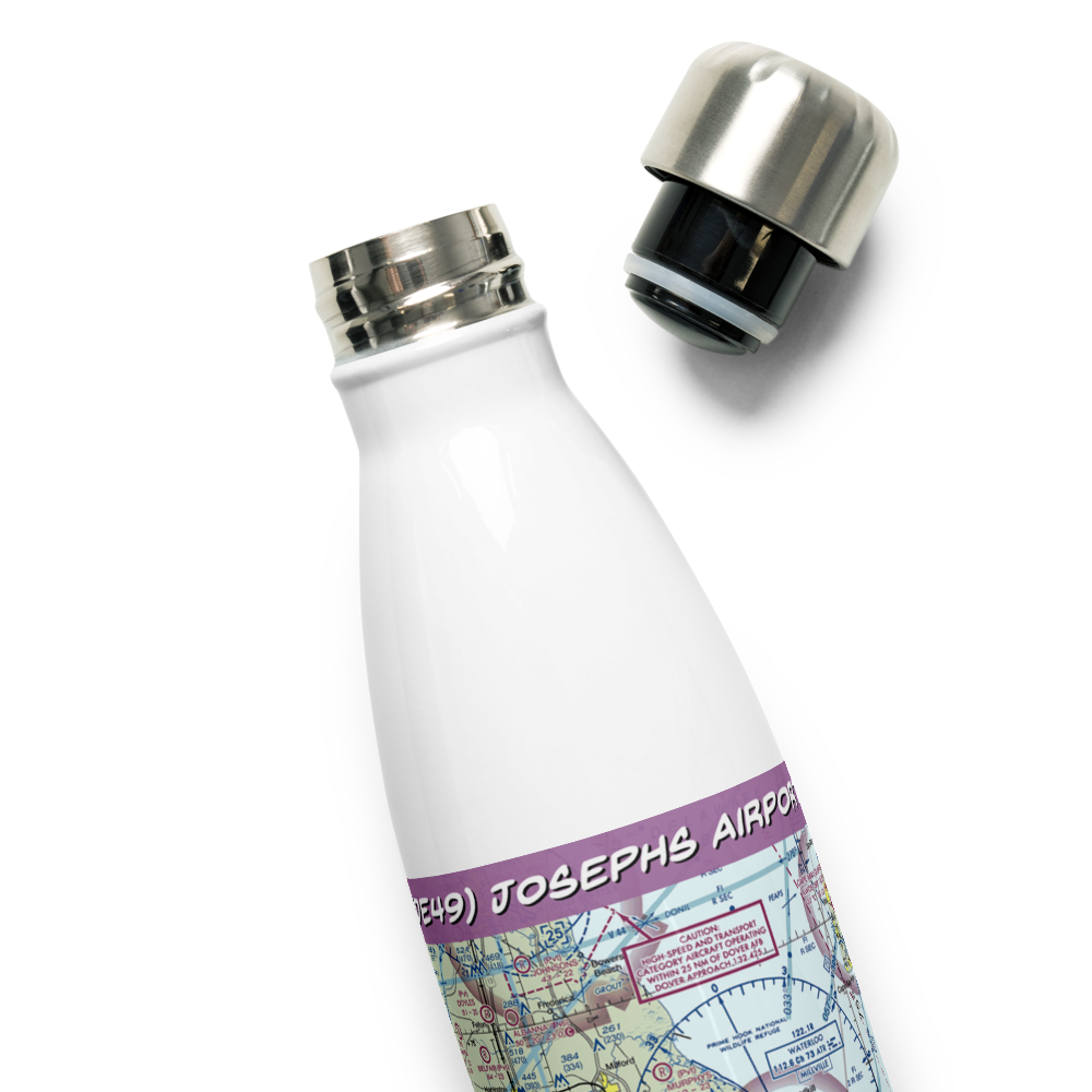 Josephs Airport (DE49) VFR Sectional Water Bottle 