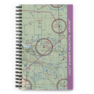 Wagner Municipal Airport (AGZ) VFR Sectional Notebook