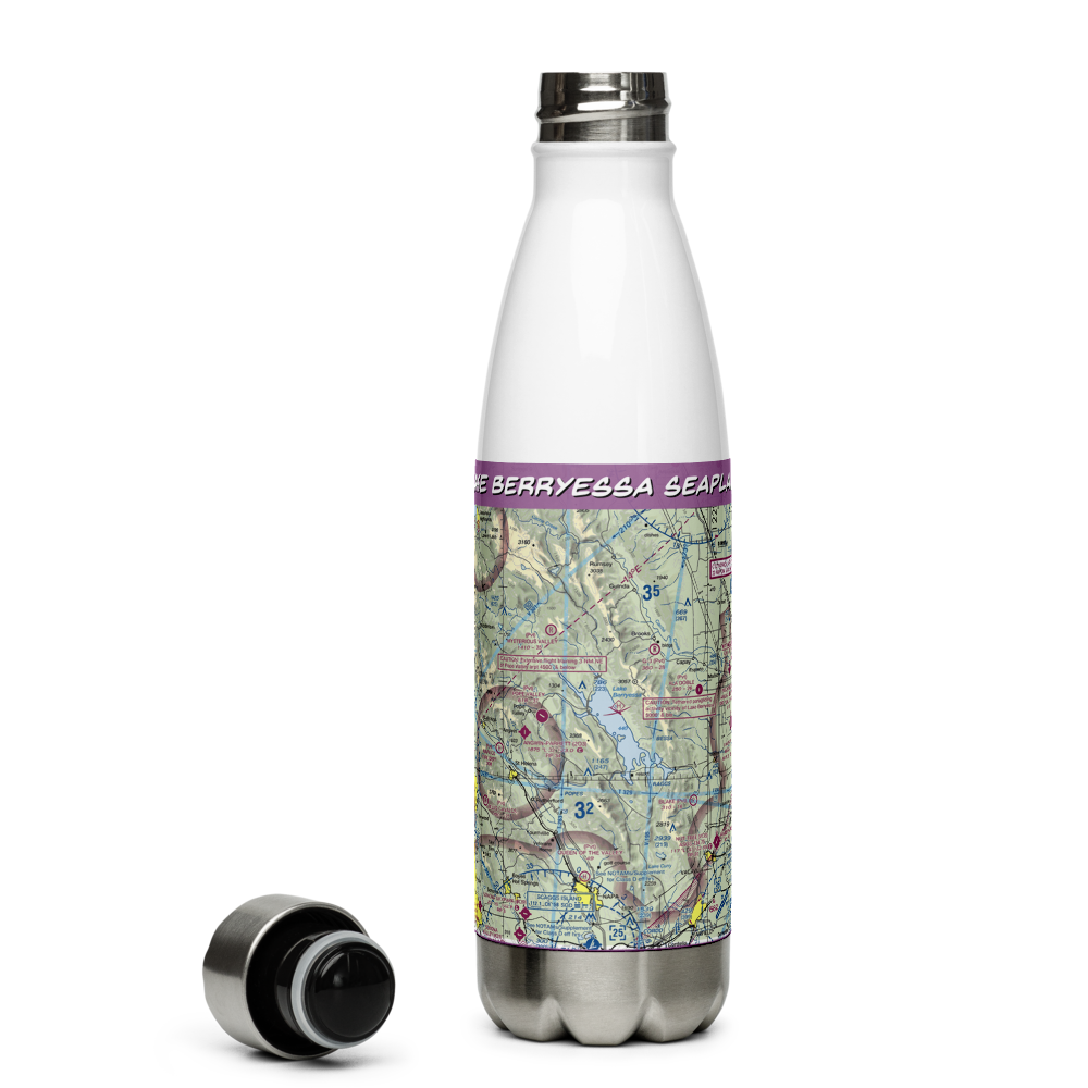 Lake Berryessa Seaplane Base (E20) VFR Sectional Water Bottle 