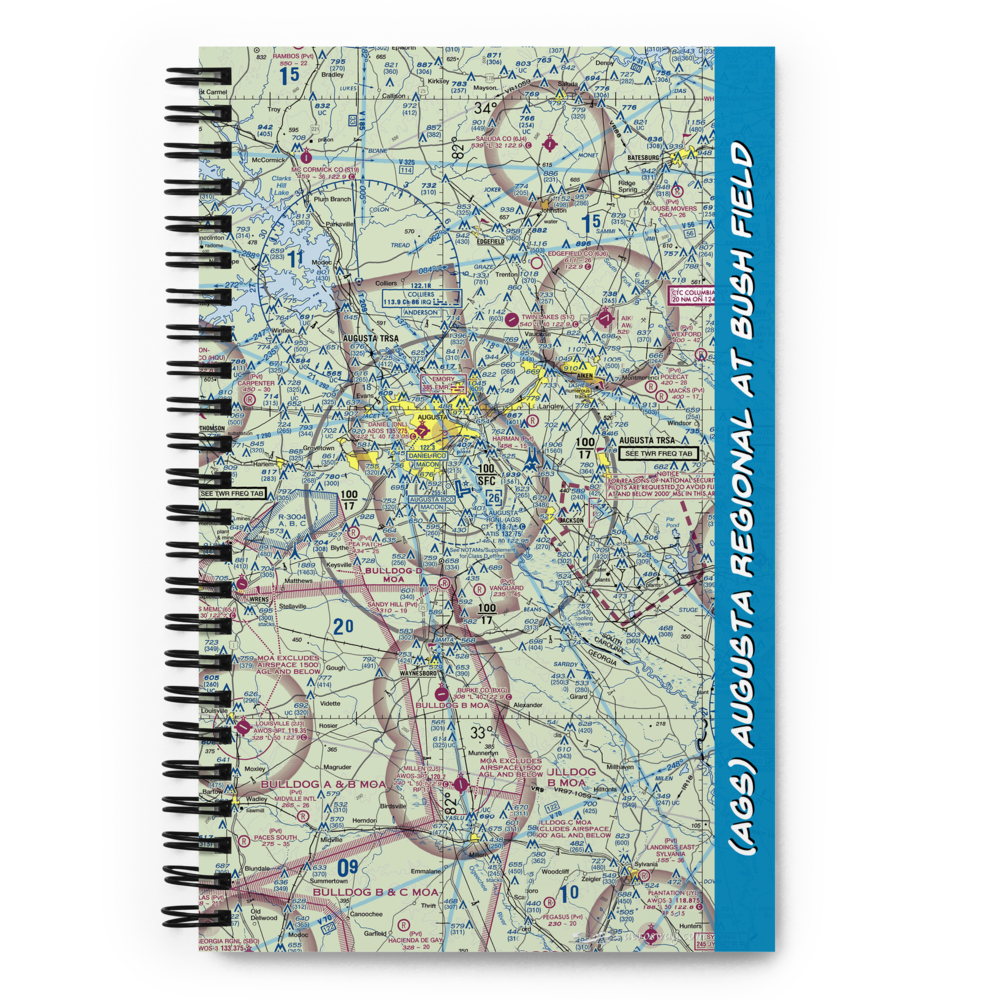 Augusta Regional At Bush Field (AGS) VFR Sectional Notebook 