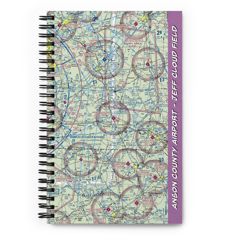 Anson County Airport - Jeff Cloud Field (AFP) VFR Sectional Notebook 