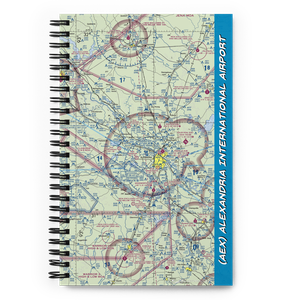 Alexandria International Airport (AEX) VFR Sectional Notebook
