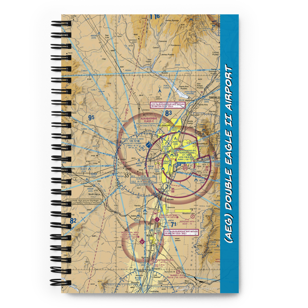 Double Eagle II Airport (AEG) VFR Sectional Notebook 