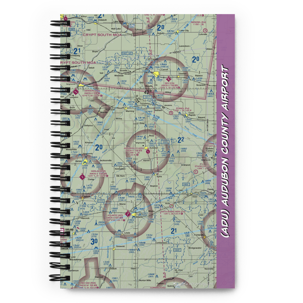 Audubon County Airport (ADU) VFR Sectional Notebook 