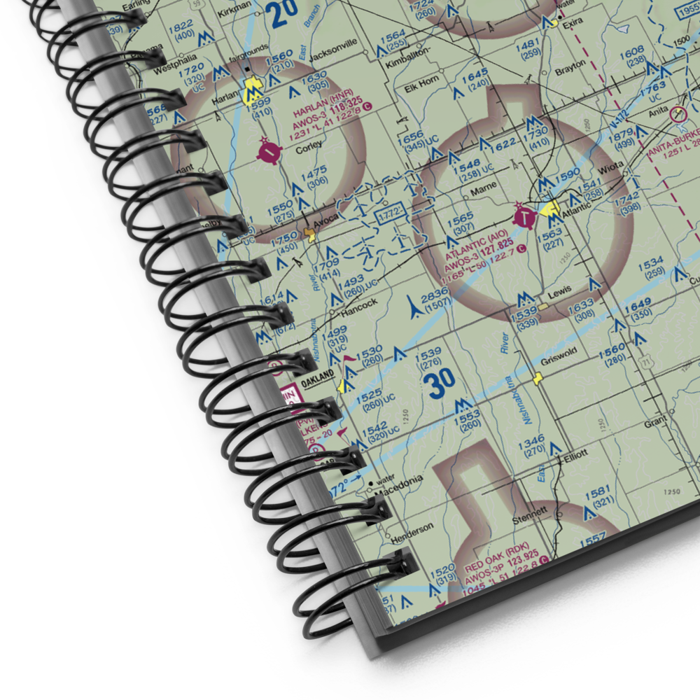 Audubon County Airport (ADU) VFR Sectional Notebook 