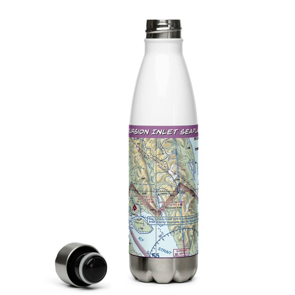 Excursion Inlet Seaplane Base (EXI) VFR Sectional Water Bottle 