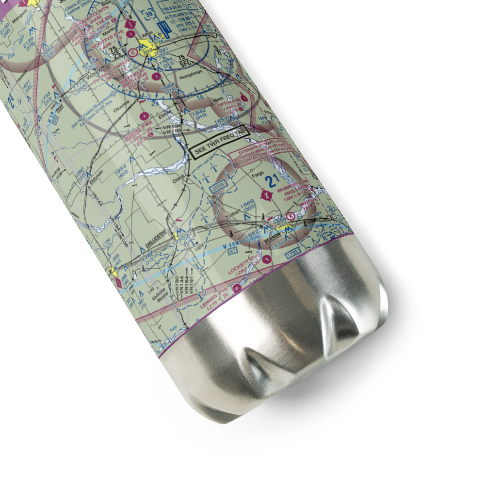 Olustee Municipal Airport (F09) VFR Sectional Water Bottle 