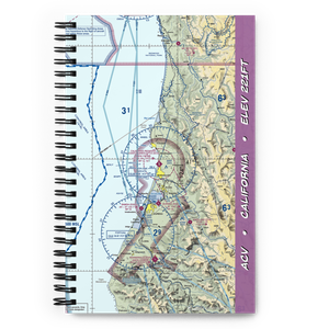 California Redwood Coast-Humboldt County Airport (ACV) VFR Sectional Notebook