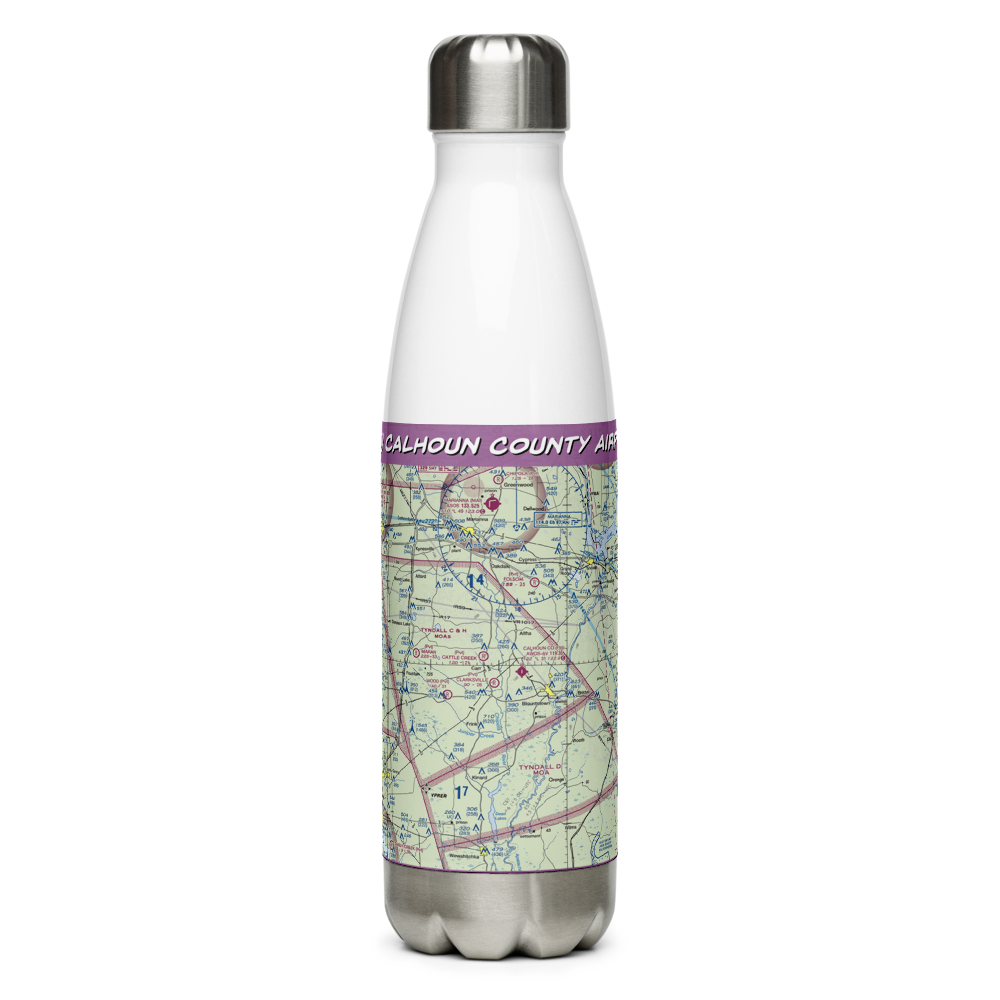Calhoun County Airport (F95) VFR Sectional Water Bottle 